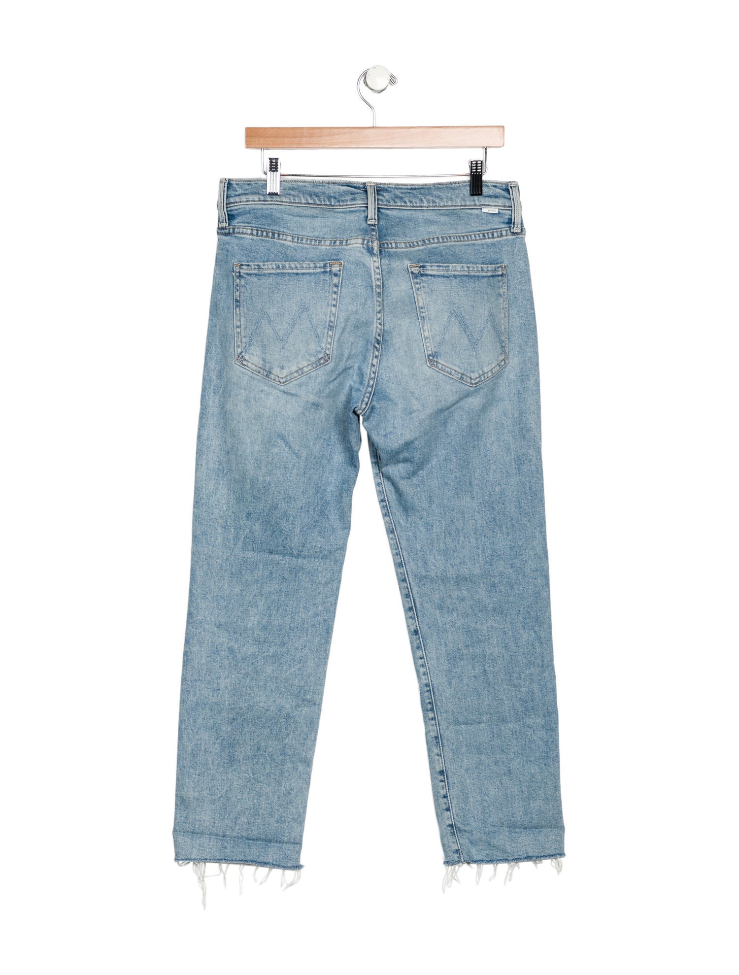 Mother Mid-Rise Straight Leg Jeans